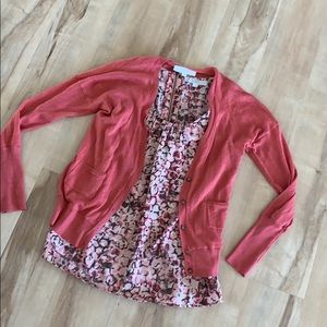 Loft sleeveless blouse with sweater